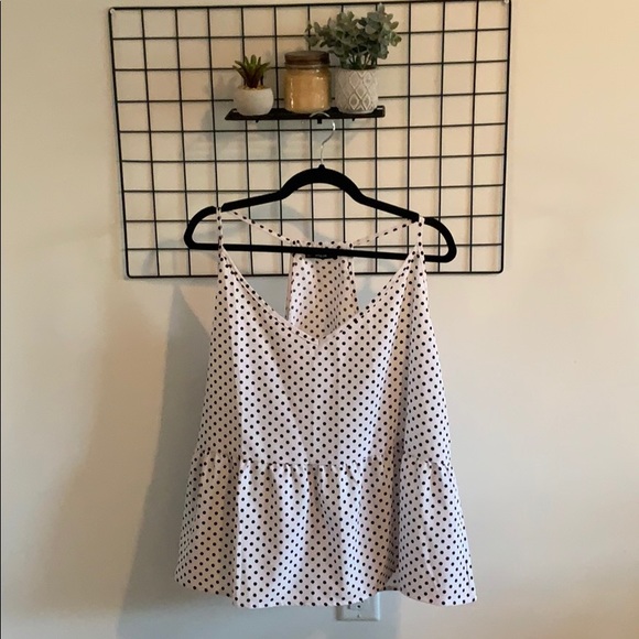 SHEIN Tops - Shein Polka Dot Babydoll Top